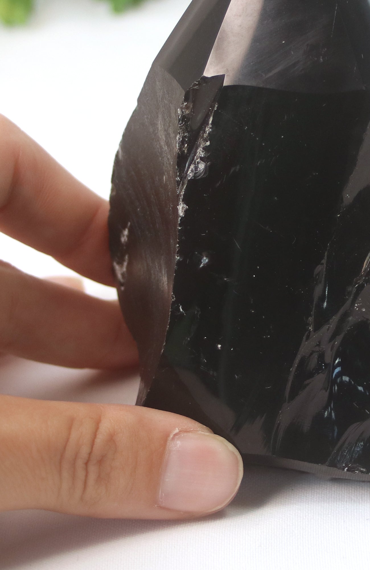 Black Obsidian Polished Top Point